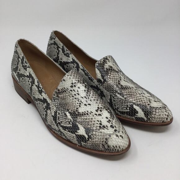 Madewell Shoes - Madewell Frances Loafer, Stamped Snake, size 8